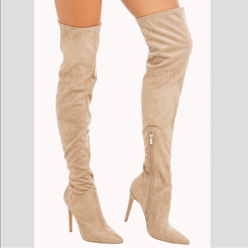 Kendall + Kylie Ayla Faux Suede Over the Knee Boot
